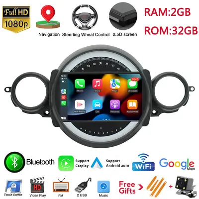 Android 11 Car Radio Stereo GPS 2+32GB Carplay For BMW Mini Cooper R56 R60 07-13 • $210.59
