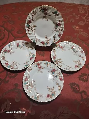 Set Of 4 Minton Ancestral S-376 Bone China Bread Plates Wreath Backstamp • $30