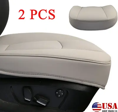 $51.11 • Buy 2PCS Full Surround Car Front Seat Cover Leather Breathable Cushion Anti-Skid Pad