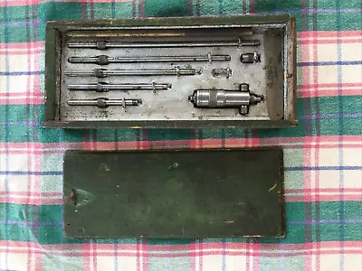 Vintage The L.S. Starrett Co. Micrometer Set In Wooden Box Athol Mass. USA • $65