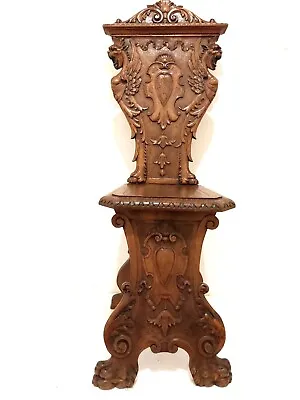 £1625.86 • Buy Antique Exceptional Figural Carved Gargoyle Sgabello  Italian Renaissance