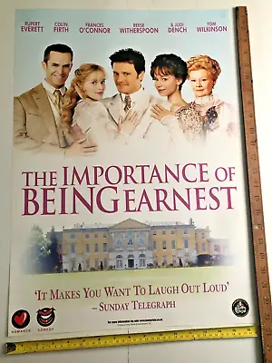 IMPORTANCE OF BEING EARNEST (2002) Colin Firth Rupert Everett Poster DVD Release • £7