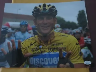 £161.53 • Buy Lance Armstrong Signed Tour De France 11x14 Photo Jsa Authenticated Proof 