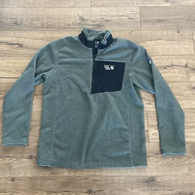 Men’s Mountain Hardwear 1/2 Zip Fleece Pullover Large Green • $39