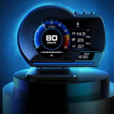 OBD2+GPS HUD Head Up Car Digital Display Speedometer Water & Oil Temp RPM Alarm • $78.89