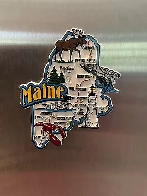 Maine Jumbo State Map Fridge Magnet • $7.99