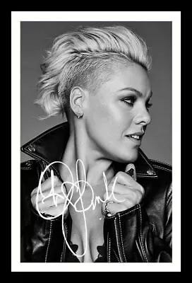 P!nk Autograph Signed & Framed Photo • £19.99