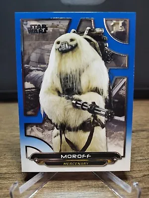 Star Wars: Galactic Files 2018 BLUE Parallel Moroff • $4.96