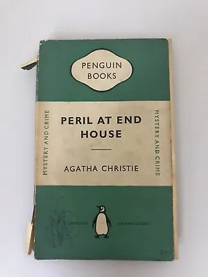 £9.99 • Buy PERIL AT END HOUSE By Agatha Christie 1952 Penguin Books 