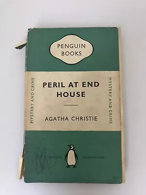 £9.99 • Buy PERIL AT END HOUSE By Agatha Christie 1952 Penguin Books 