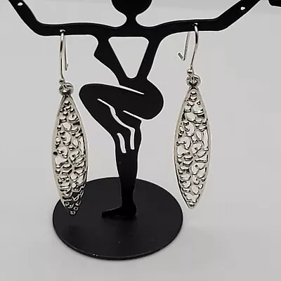 Taxco Mexico 925 Filigree Long Dangling Earrings Mexican  • $42