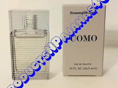 Ermenegildo Zegna UOMO For MEN Eau De Toilette MINI .24oz/7ml NEW In RETAIL BOX • $15.95