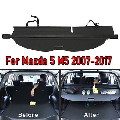 Fit For Mazda 5 2007-2017 Car Parcel Shelf Load Cargo Cover Luggage Black Blind • $155.99