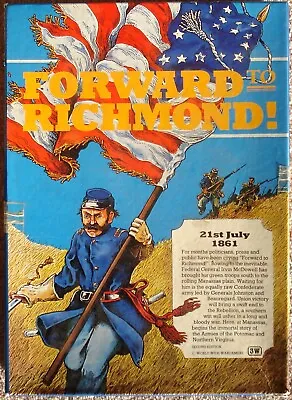 Forward To Richmond! - 3W Board Wargame - Boxed Edition With Mounted Map • £7
