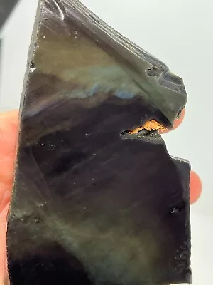 Velvet Aka Peacock Obsidian Slab Lapidary Cabbing Carving Chakra Reiki • $24