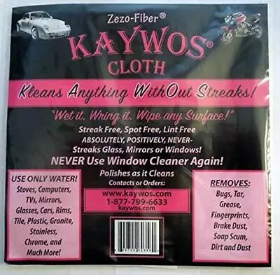 Zezo Fiber Miracle Cleaning And Polishing Cloth By Kaywos (5  Assorted Sizes  • $21.76