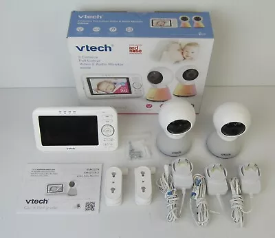 Vtech 2 Camera Full Colour Video Baby Monitor - Bm4200n-2 • $149