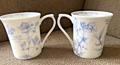 2 X Fine Bone China Mugs Queens Royal Horticultural Society The Garden Hyperi • £0.99