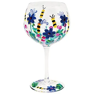 Hand Painted Gin Glasses Cocktail Balloon Gin Tonic Glass By Lynsey Johnston • £10.95