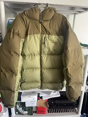 Men’s Xl Marmot Down Puffer Hood Excellent Condition Keep It Forever Hi Fill • $69
