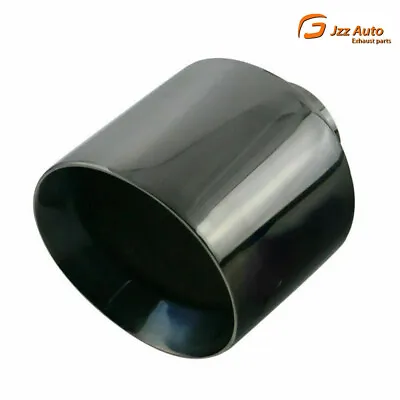 Universal 3'' Inlet 5'' Outlet Exhaust End Tips Muffler Black Exhaust Tip 3inch • $47.49