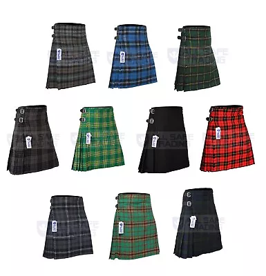 KIDS BOYS GIRLS 13-Oz Casual / Formal Wear Scottish Tartan Kilt 6 Types Tartans • $19.99