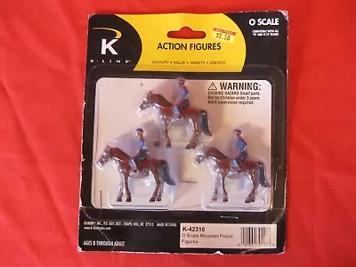 K Line O Scale K-42318 Mounted Police Figures On Horses • $16