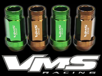 Vms 20 Chevy Corvette C4 C5 C6 C7 48mm Premium Lug Nuts 12x1.5 Green Bronze Mix • $59.88