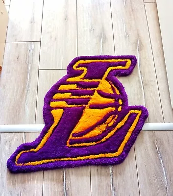 Los Angeles Lakers Rug |Basketball RugHome Decor Gift Custom Rug Handmade Rug • $76