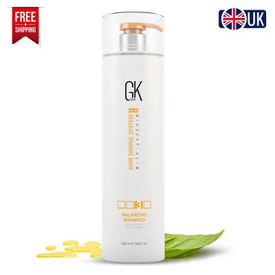 GK HAIR Balancing Shampoo Natural Hydration Formula For Oily Greasy Hair 1000ml • £66.90