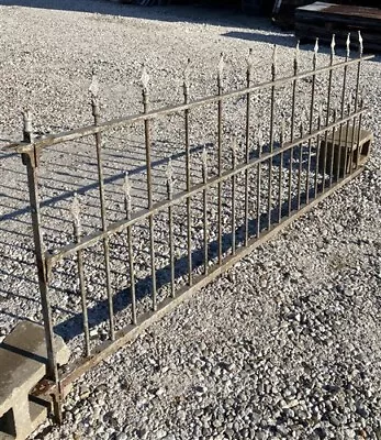 Wrought Iron Fence Panel Architectural Salvage Grate Garden Art Vintage A14 • $295