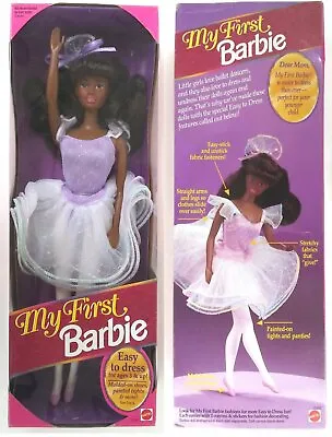My First Barbie (African American) 1991 Factory Sealed Never Removed From Box • $49.95