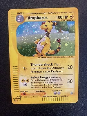 Ampharos H1/H32 Holo Rare Aquapolis WOTC Pokemon Card E Series • $20.82
