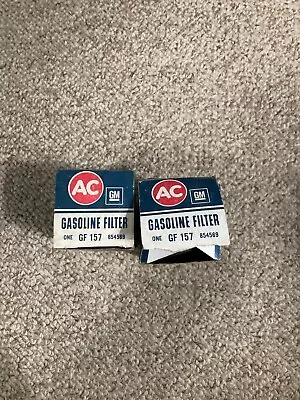 Vintage AC GM Fuel Filter Gasoline GF157 Lot Od 2 • $11