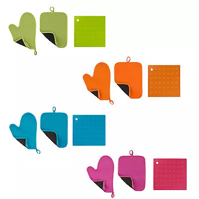 £2.69 • Buy  Oven Glove Pot Holder Trivet Neoprene Silicone Mat Heat Resistant Christmas UK 