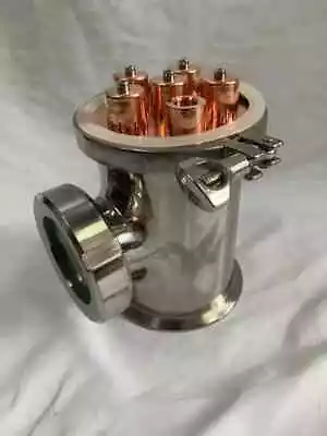 4  Stainless/ Copper Tri Clamp Alcohol Distiller Reflux Bubble Column Section • $100