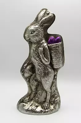Vintage Style Faux Tin Easter Bunny Rabbit Chocolate Cookie Mold Figurine DÉcor  • $37.97