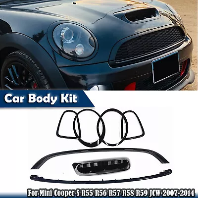 For Mini Cooper S R55 R56 R57 R58 R59 JCW 07-2014 Grill+Light+Hood Vent Body Kit • $164.54