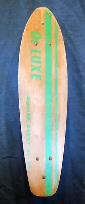 Classic! 1960's Era / Deluxe / Roller Derby No. 20 / GREEN / Wooden Skateboard! • $99.95