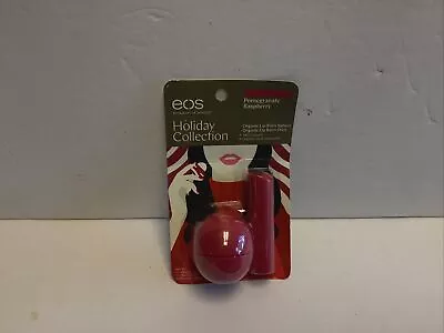 EOS Holiday Collection Sphere & Pomegranate Raspberry Stick ORGANIC Hard To Find • $12.63