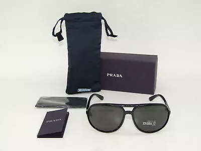 Prada Aviator Non Polarized Sunglasses Black/Gray PR13VS • $79.99