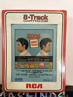 Elvis Presley-DOUBLE TROUBLE - Factory Sealed 8 Track Tape- RCA Vintage RARE • $19.99