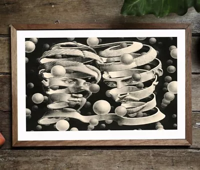 Bond Of Union By MC Escher. Vintage A3 Matte Fine Art Print. Optical Illusion • £13.99