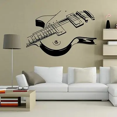 GUITAR Music Wall Art Decal Decor Vinyl Dance Musical Mural Sticker 36  • $22.07