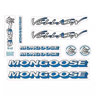 Mongoose - 1995 Villain - Decal Set - Old School Bmx • $88