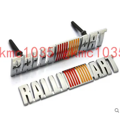 1x METAL RALLIART GRILL BADGE OR TRUNK BADGE EMBLEM STICKER FOR EVO LANCER • $12.79