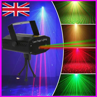 LED RGB Laser Stage Light Star Pattern DJ Disco Party KTV Projector Lighting • £11.79