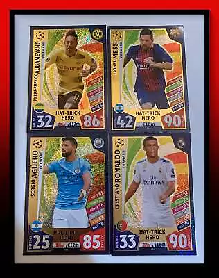 17-18 Topps Match Attax Champions League Trading Cards - Hat-Trick Hero & Trophy • £2