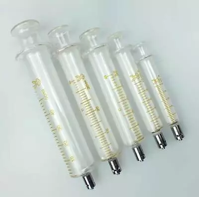 1ml - 100ml Luer Lock Tip Glass Syringes Sampler Chemistry Laboratory Injector • $162.93