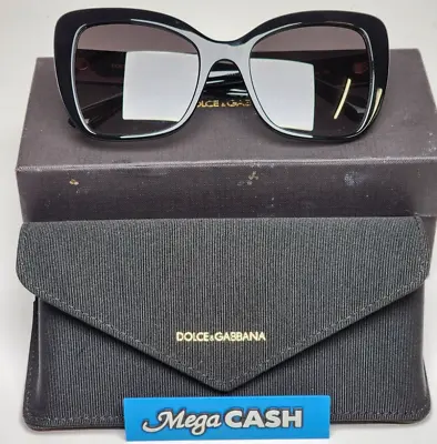 Dolce & Gabbana Cat Eye Sunglasses - 0DG4348F 501/8G  - Black • $269